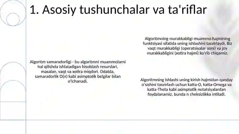 Algoritmlar samaradorligini baxolash 3