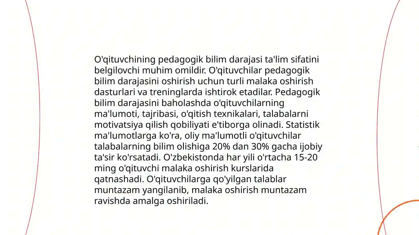Boshlang'ich sinf o'qituvchisining bilim, ko'nikma va malakalarini tekshirish uchun materiallar tayyorlash 3