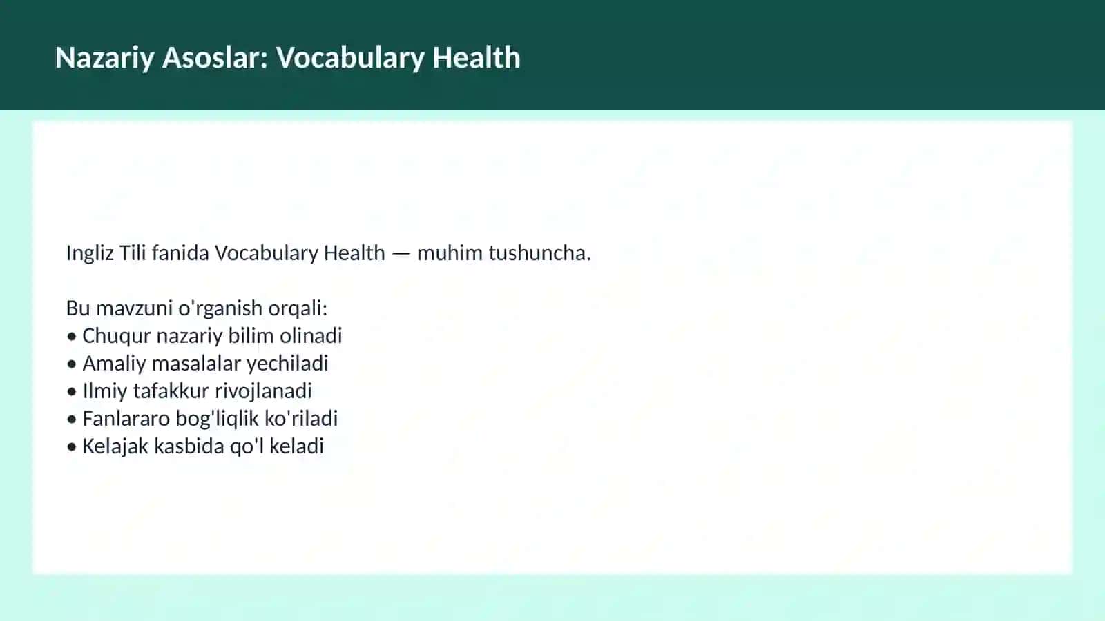 INGLIZ TILI 3