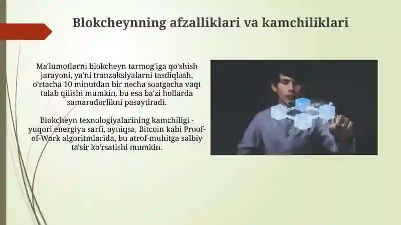 Blokcheynning afzalliklari va kamchiliklari 3