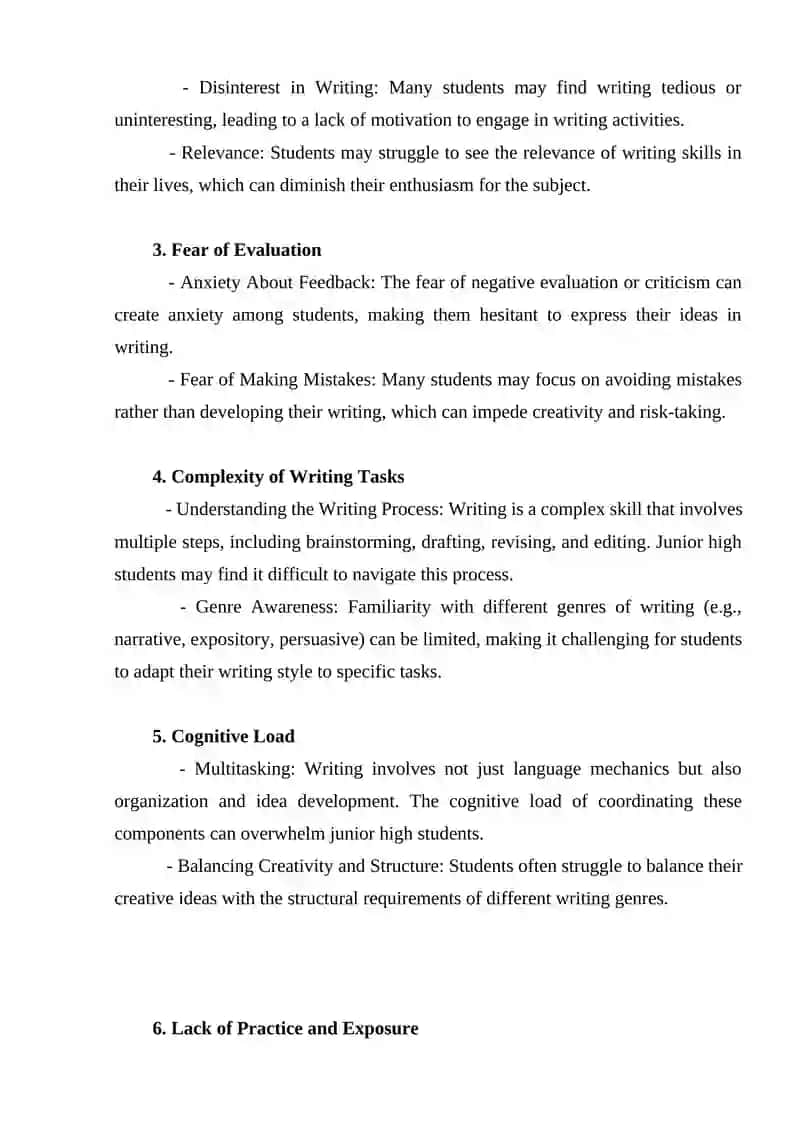 The challenges in teaching writing skill at junior high school 3