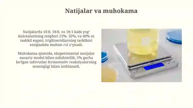 Triglitserid turlarini hisoblash usullari 3