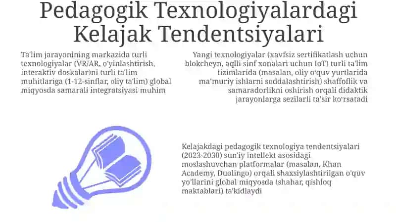 Didaktik jarayon-pedadogik texnologiyaning asosiy omili 3
