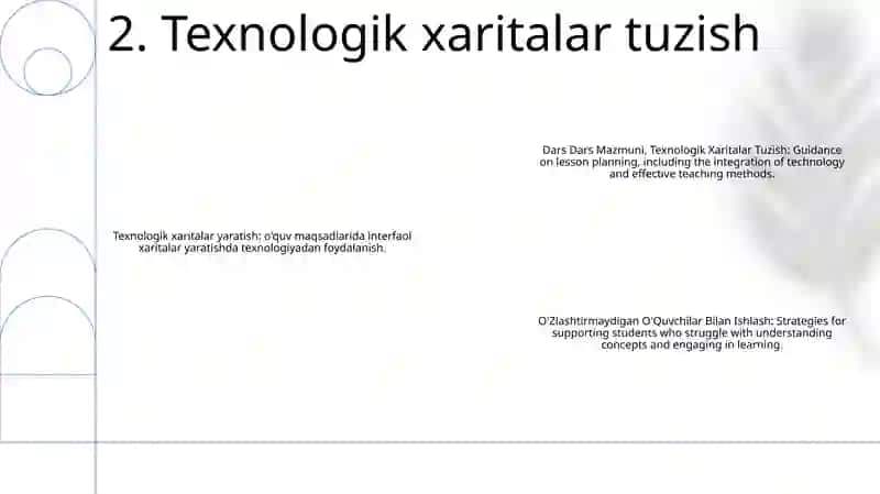 Texnologik Xaritalar Tuzish 3