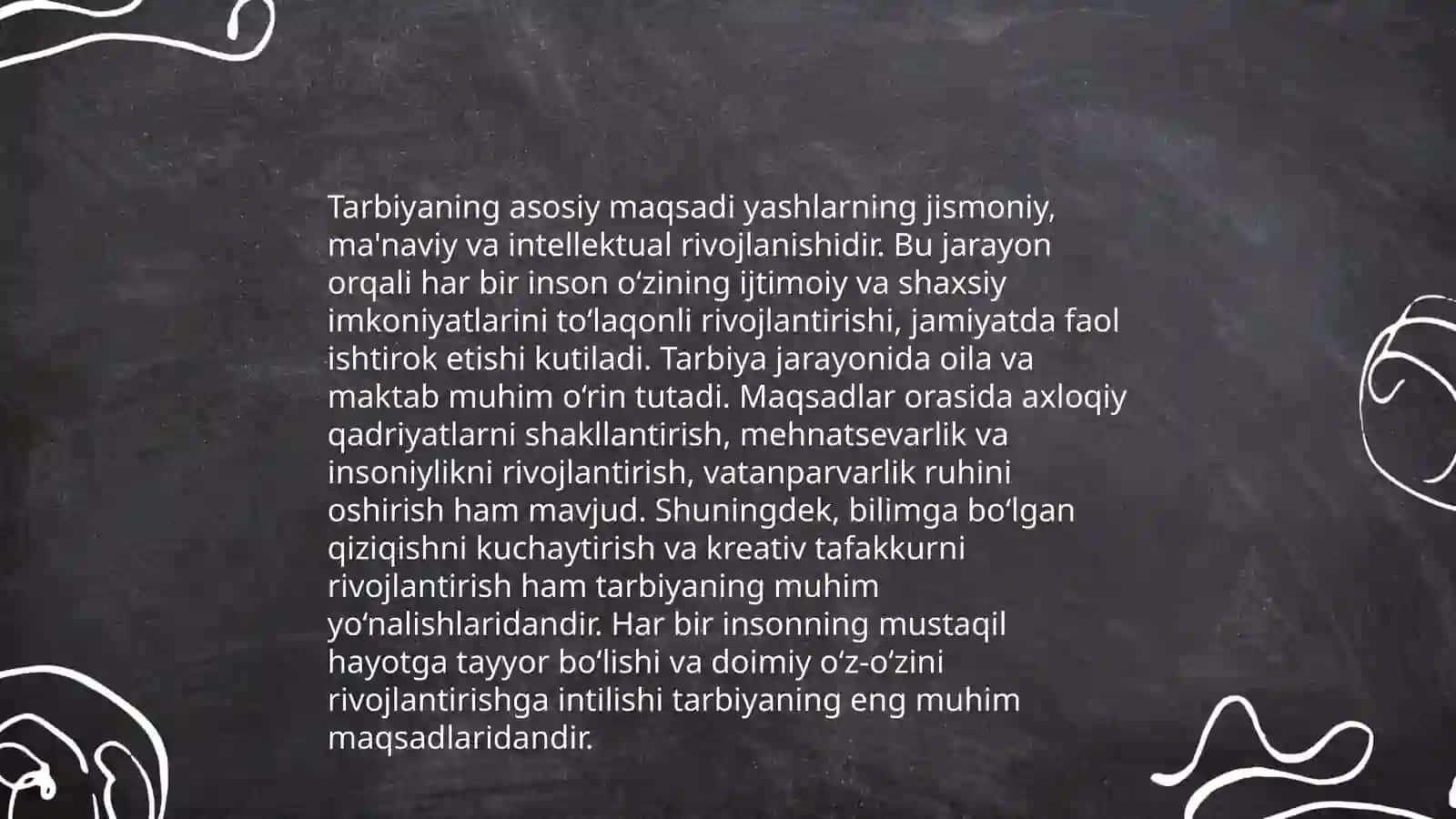 Tarbiya mazmuni 3