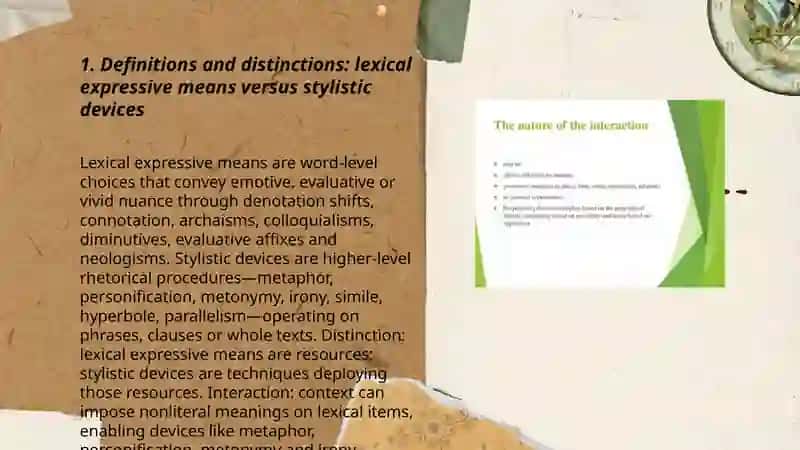 Lexical expressive means and stylistic devices 3