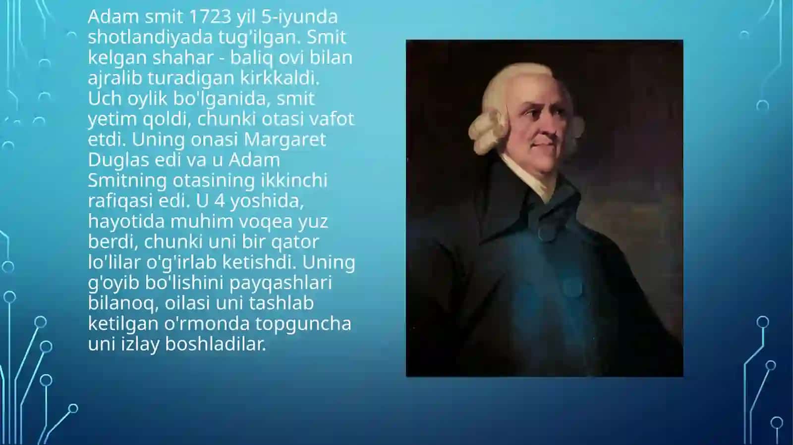 Adam Smitning biografiyasi 3