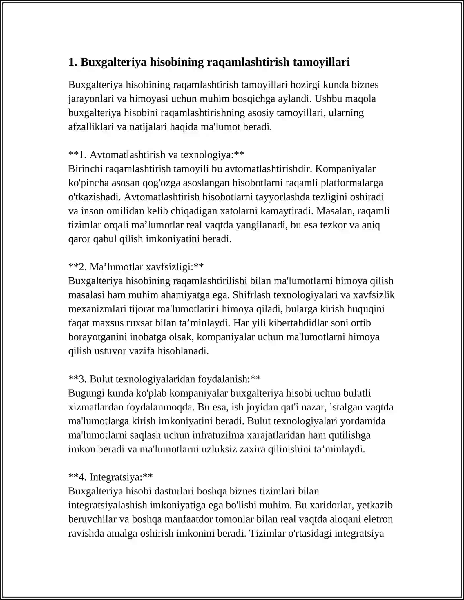 Buxgalteriya hisobining raqamlashtirish tamoyillari 3