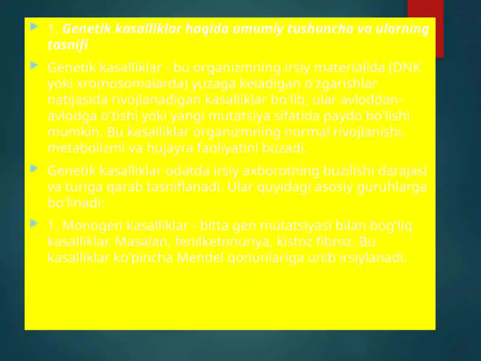 Genetik xastaliklarni molekulyar diagnostikasoslar 3