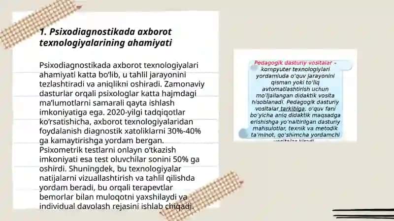 Psixodiagnostikada zamonaviy axborot texnologiyalaridan foydalanish muammolari 3