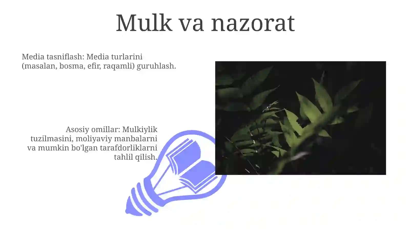 Media Tasniflashning Qo'llanilishi 3