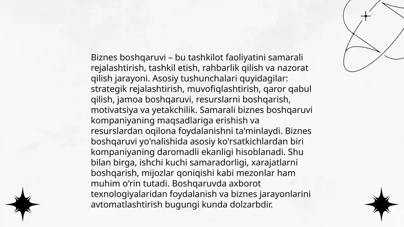 Biznes boshqaruvi 3