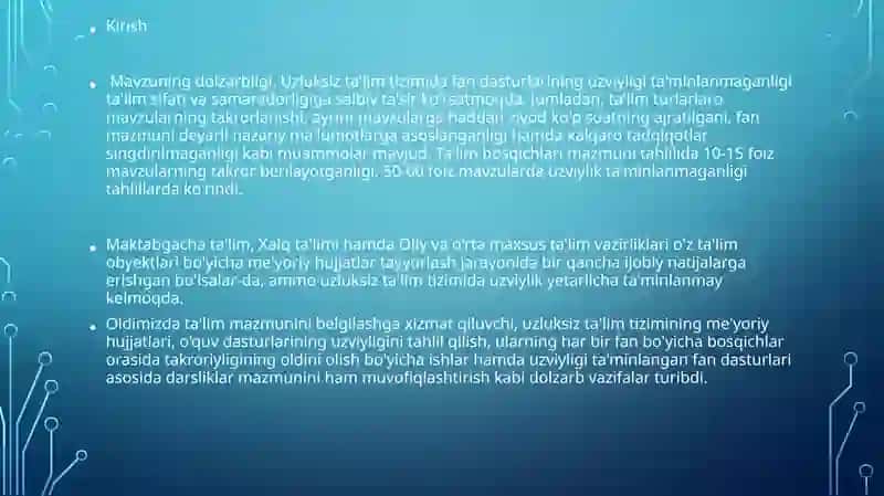 Uzluksiz ta'lim tizimini muammolarini hal etishda pedagogik diagnostikaning roli 3
