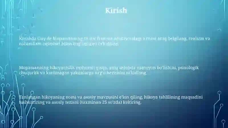 Gi de Mopassan hikoyanavisligi 3