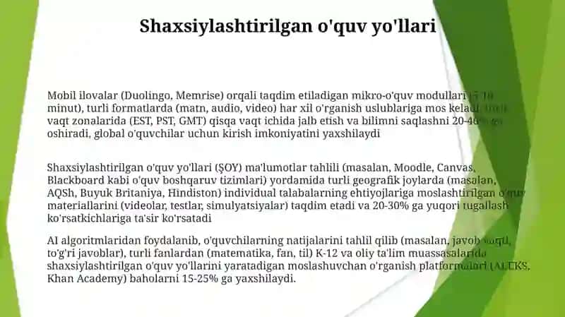 Elektron taʼlim rivojining yetakchi tendensiyalari 3