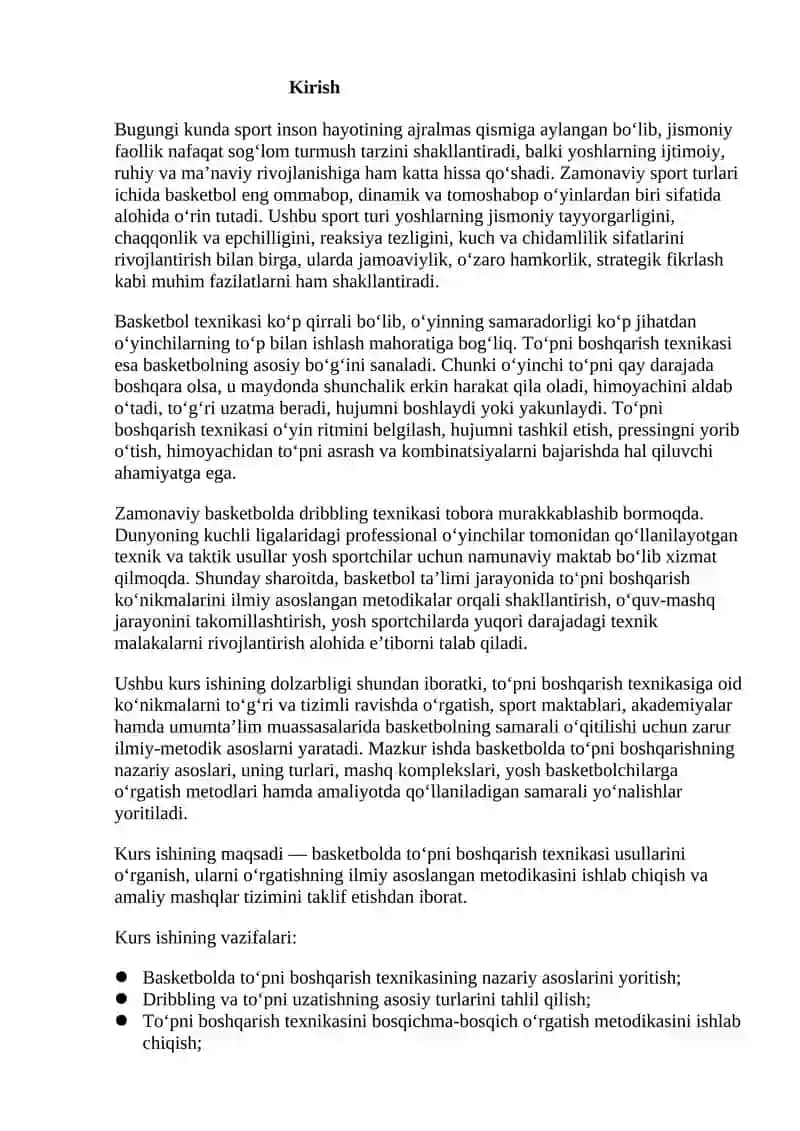 Basketbolda toʻpini boshqarish texnikasi usullarini oʻrganish 3