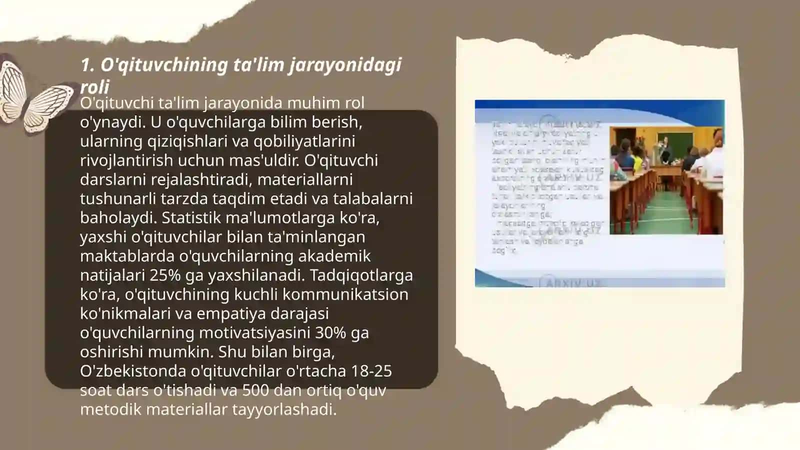 O'qituvchining jamiyatda tutgan o'rni 3