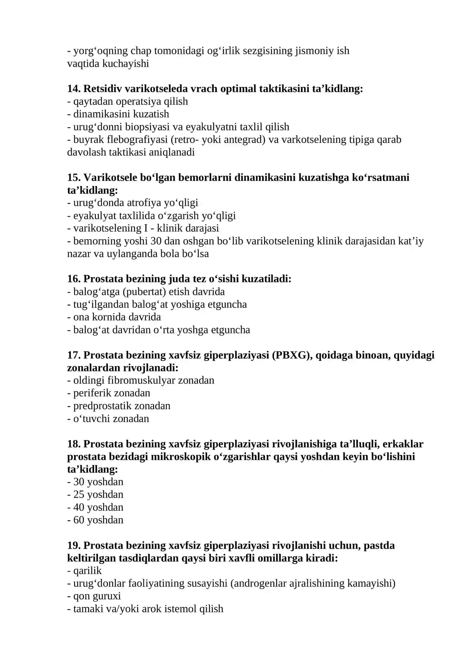 Argos test andralogiya javoblari bilan 3