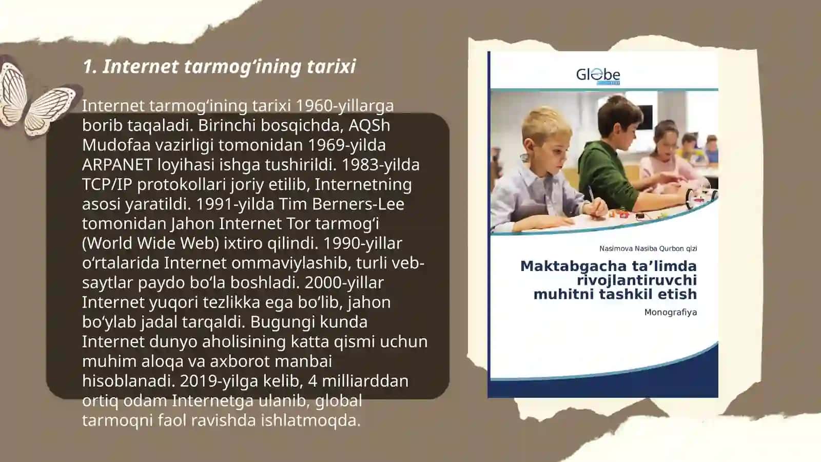 INTERNET TARMOGʻI VA UNI TASHKIL ETISH 3