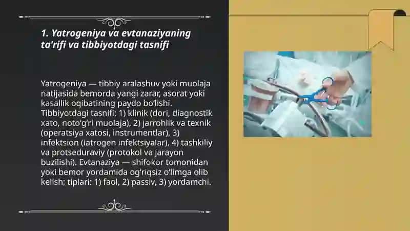 Hozirgi zamon tibbiyotida yatrogeniya va evtanaziya muommalari 3