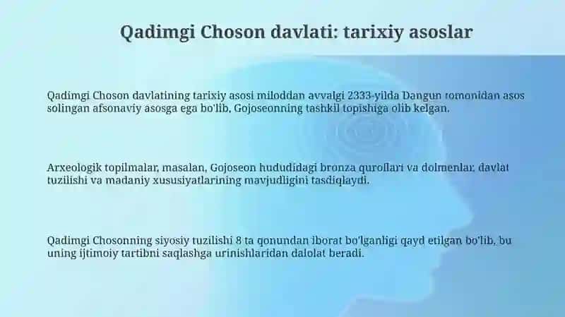 Qadimgi Choson davlati va Dangun afsonasining tarixiy asosi 3
