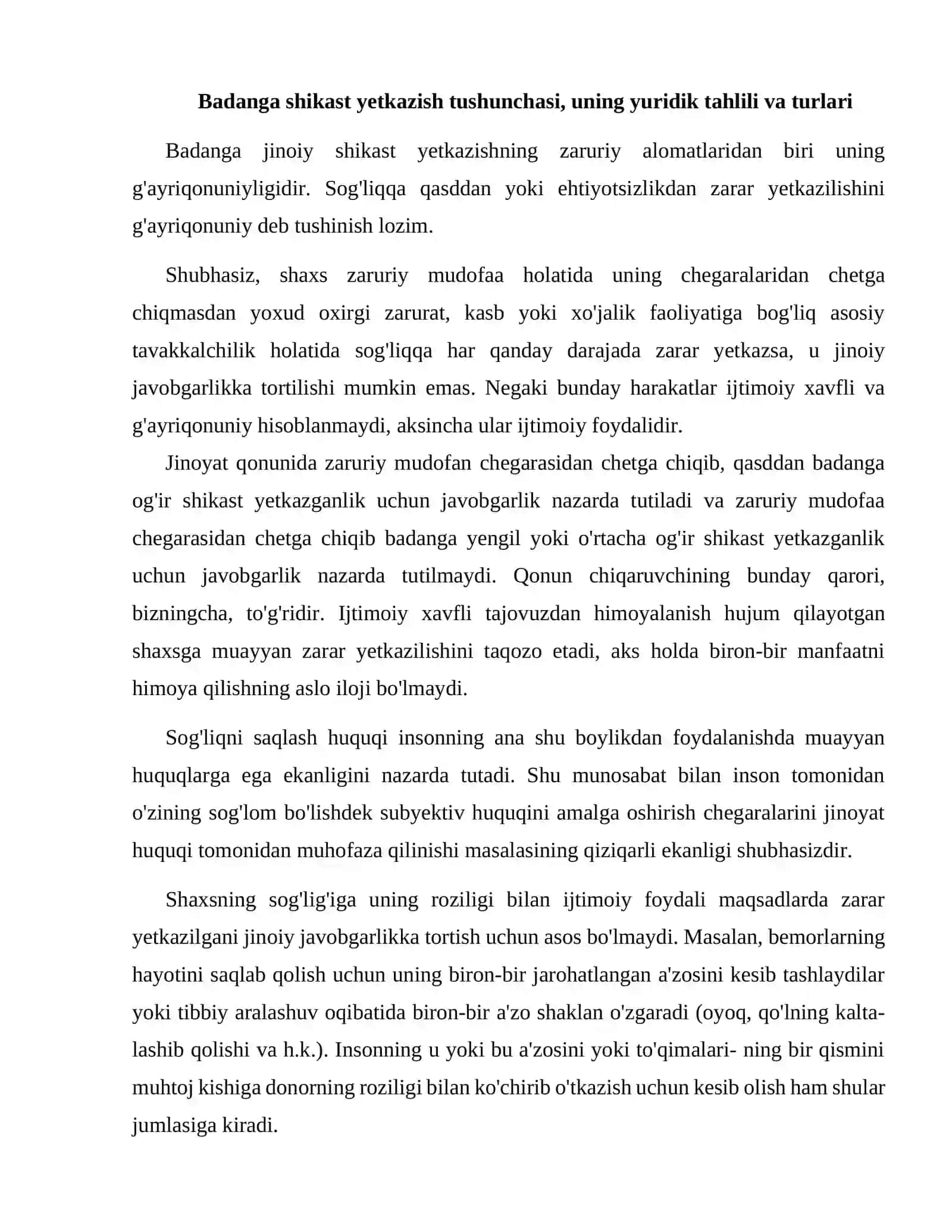 Sogʻliqqa qarshi jinoyatlar 3