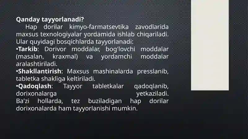 Farmakologiya, Hapdorilar, Plasstirlar va dori vositalari farmokenetikasi va farmodinamikasi 3