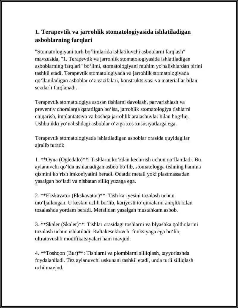 Terapevtik va jarrohlik stomatologiyasida ishlatiladigan asboblar 3