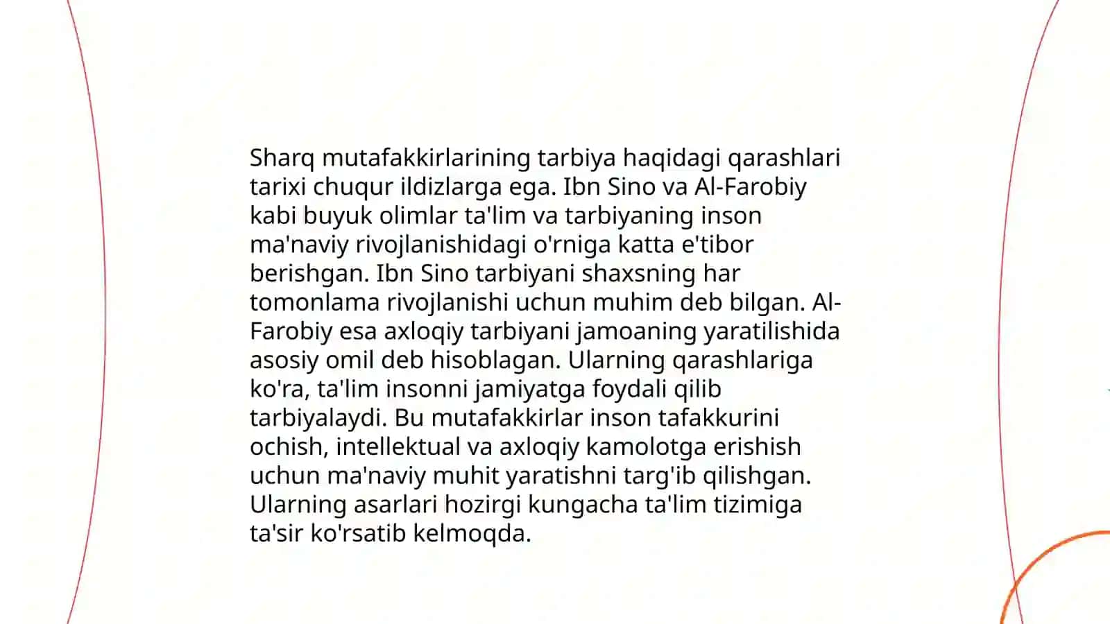 Sharq va gʻarb mutafakkirlari farzand tarbiyasi haqidagi taʼlimotlar 3