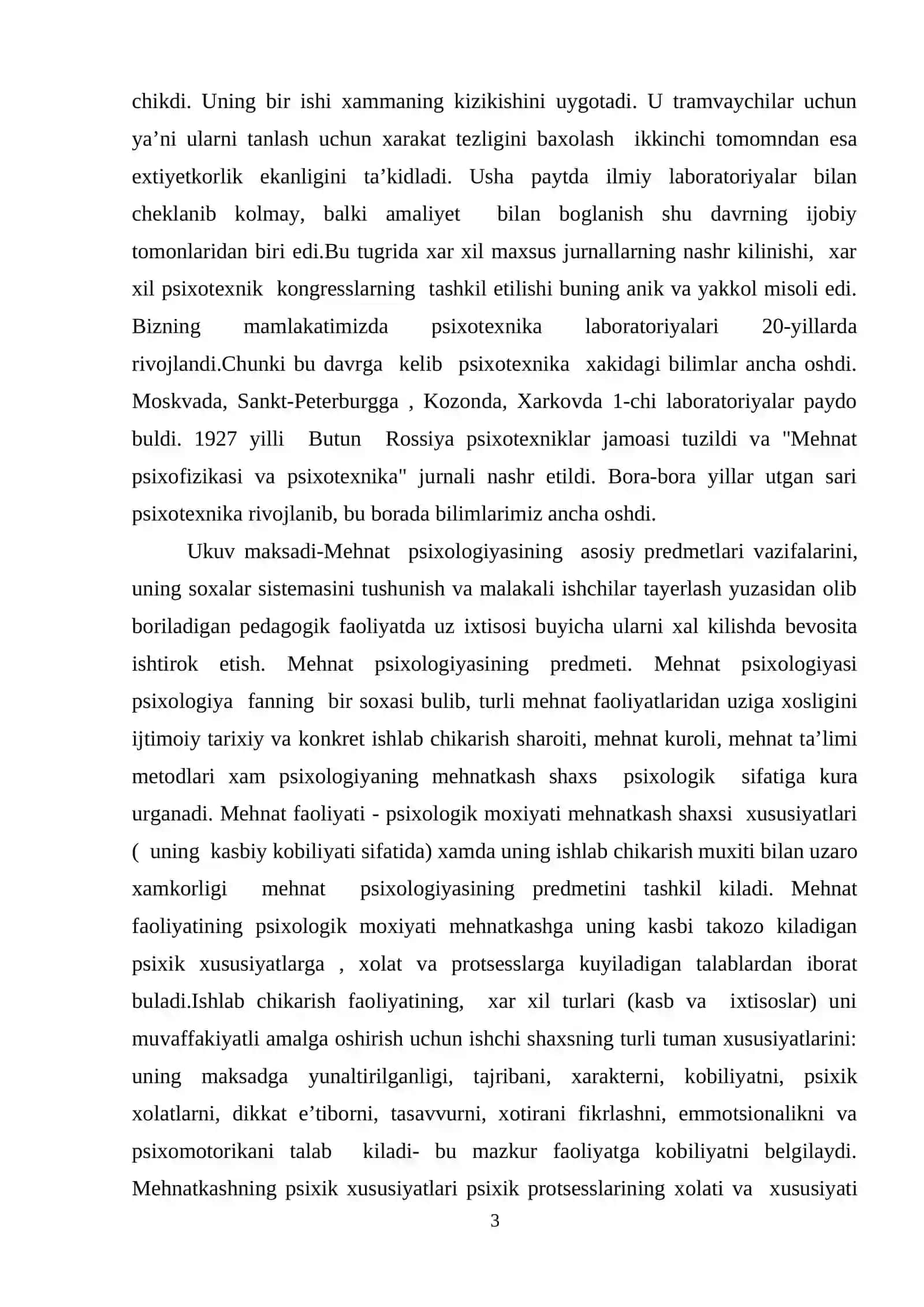 Mehnatni tashkil qilish psixologiyasi 3