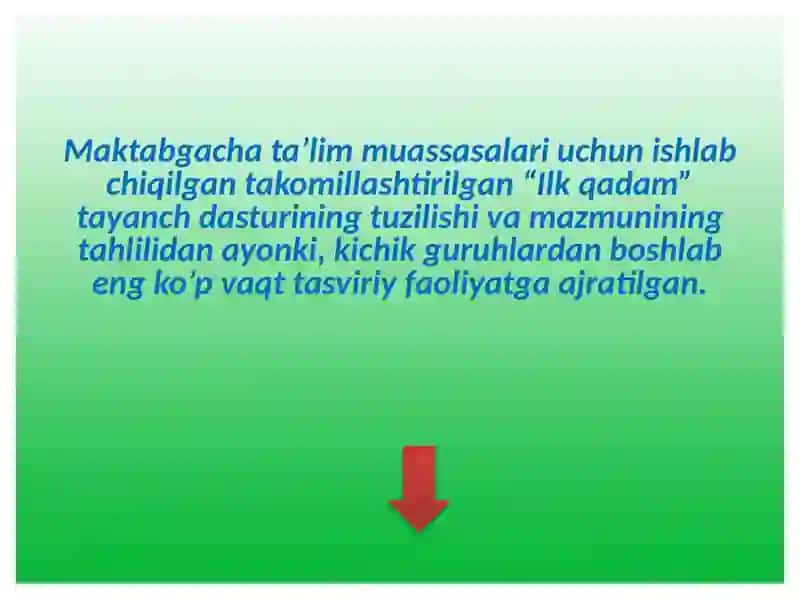 Tasviriy faoliyatturlari 3