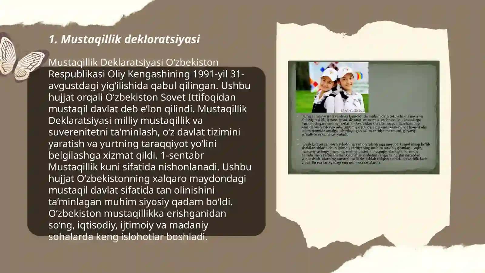 Mustaqil Oʻzbekistonning tuzilishi va tashkil topishi 3