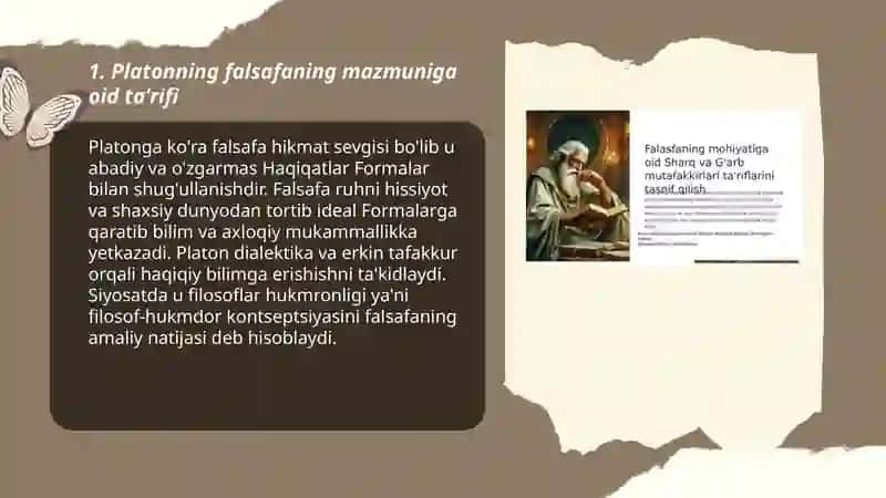 Falsafaning mazmuniga oid Sharq va gʻarb mutafakkirlarining ta'riflari 3