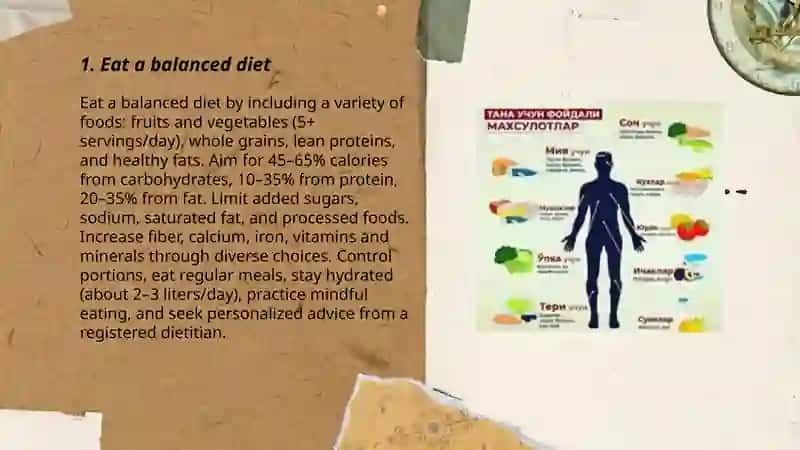 Healthy lifestyle rules 3