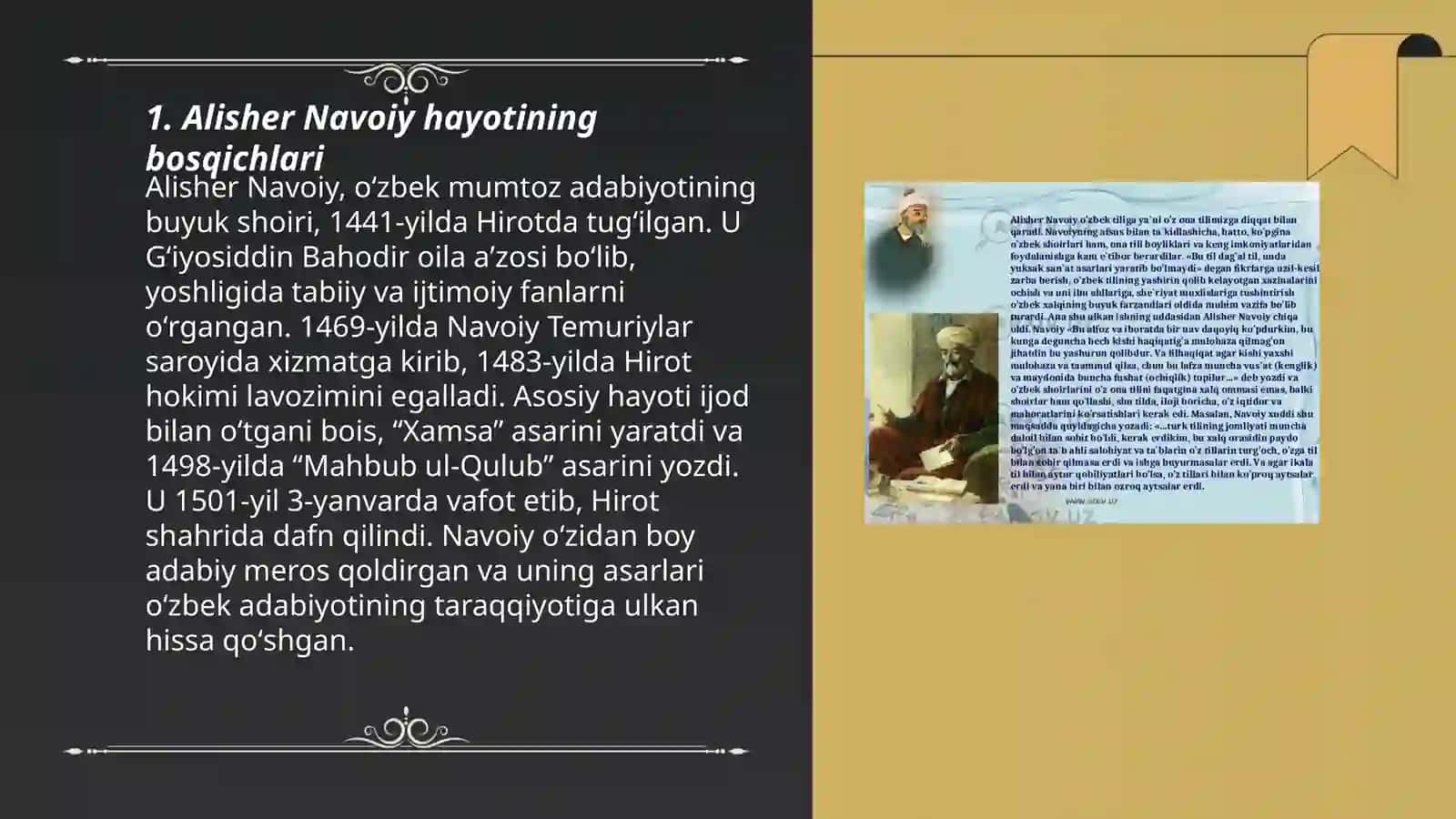 Alisher Navoiy hayoti va ijodi 3