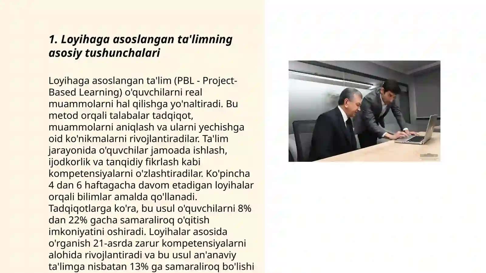 Loyihaga asoslangan ta'lim va jamoaviy ijodiy faoliyat texnalogiyalar Raimova Mohichehra 3
