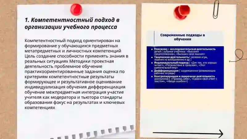 Современные подходы к организации учебного процесса в общеобразовательных школах 3