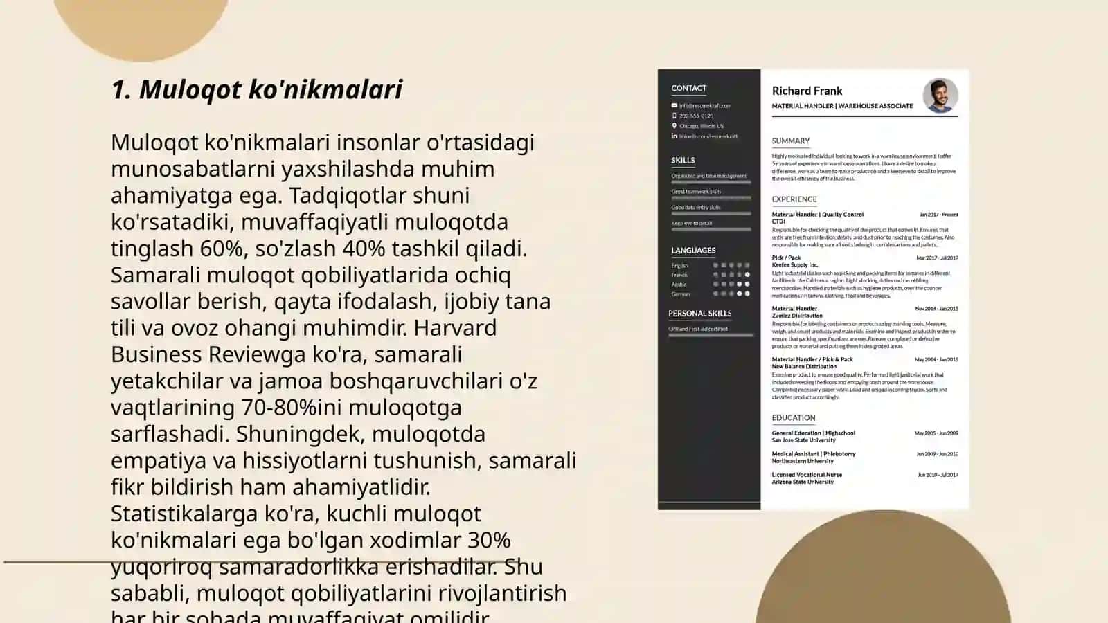 Muloqot ko'nikmalari 3