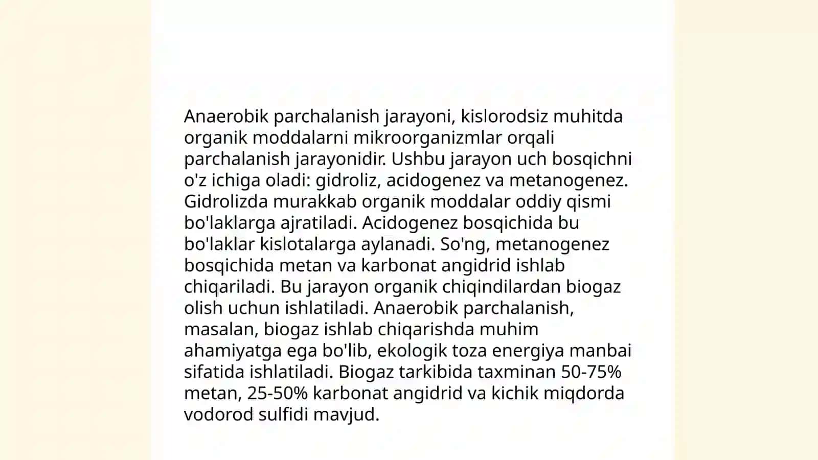 Organik chiqindilarni anaerob usulda qayta ishlov berish texnologiyalari va qurulmalari 3