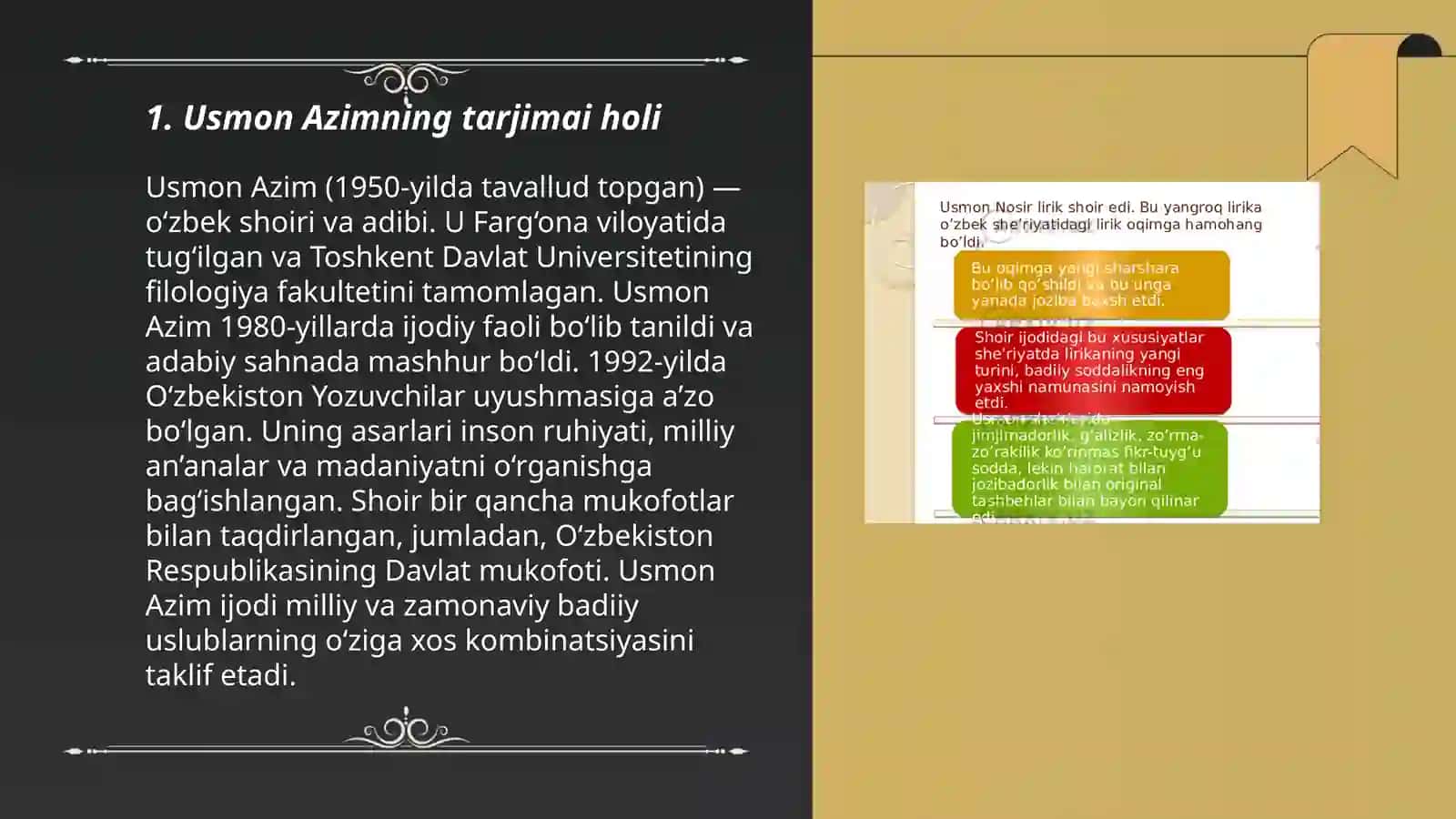 Usmon Azim Hayoti va Ijodi 3