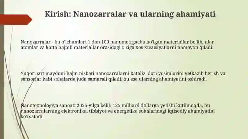 Yakkalangan nanozarrachaxossalari 3