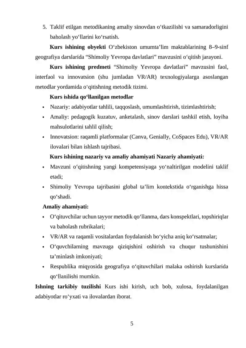 Shimoliy Yevropa davlatlari mavzusini o‘qitish metodikasi 3