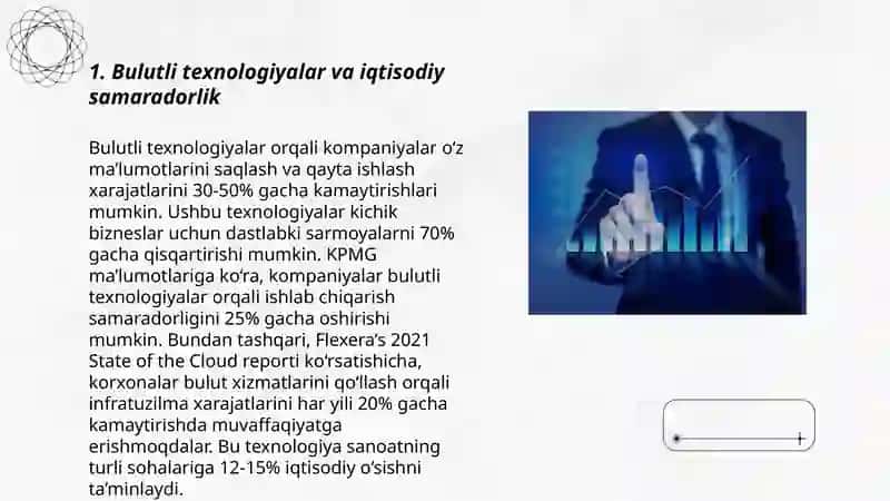 Bulutli texnologiyalardan foydalanish xususiyatlari 3