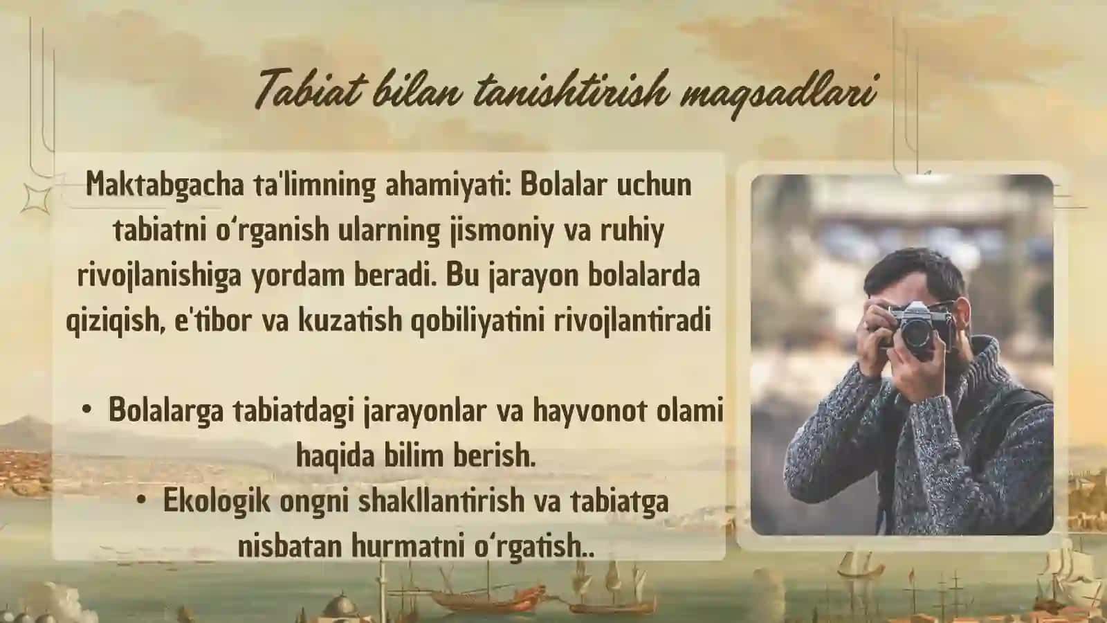 Tabiat bilan tanishtirishda amaliy metodlar 3