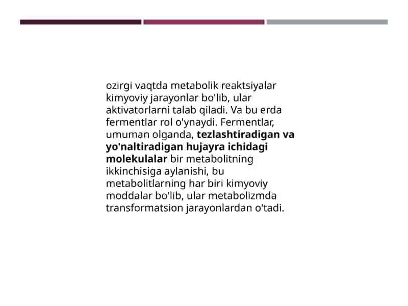 Tibbiyotda fermentlarni qo'llash 3