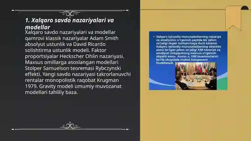 Xalqaro savdo va global iqtisodiy aloqalar 3