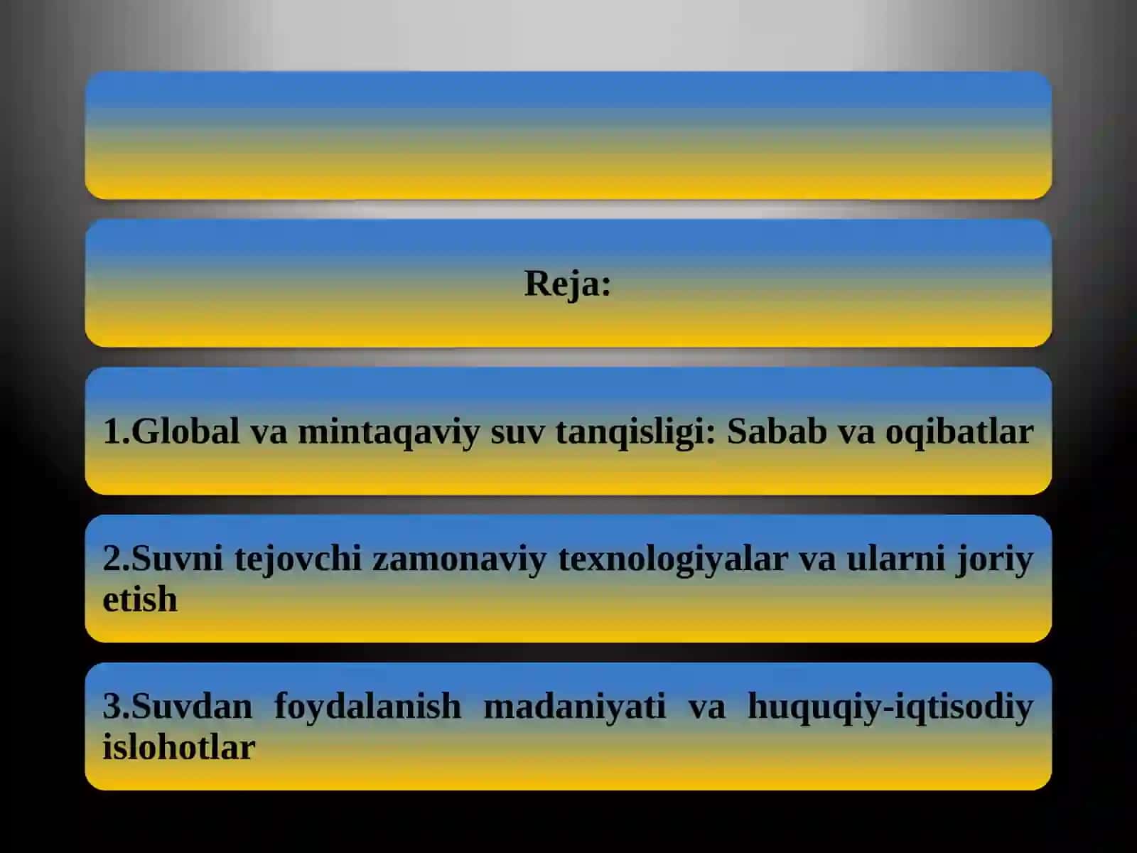 SUV RESURSLARIDAN SAMARALI FOYDALANISH 3