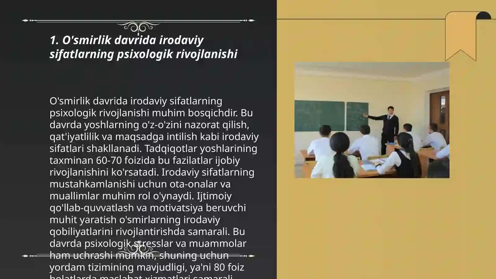 O'smirlik davrida irodaviy sifatlarning psixologik rivojlanishi 3
