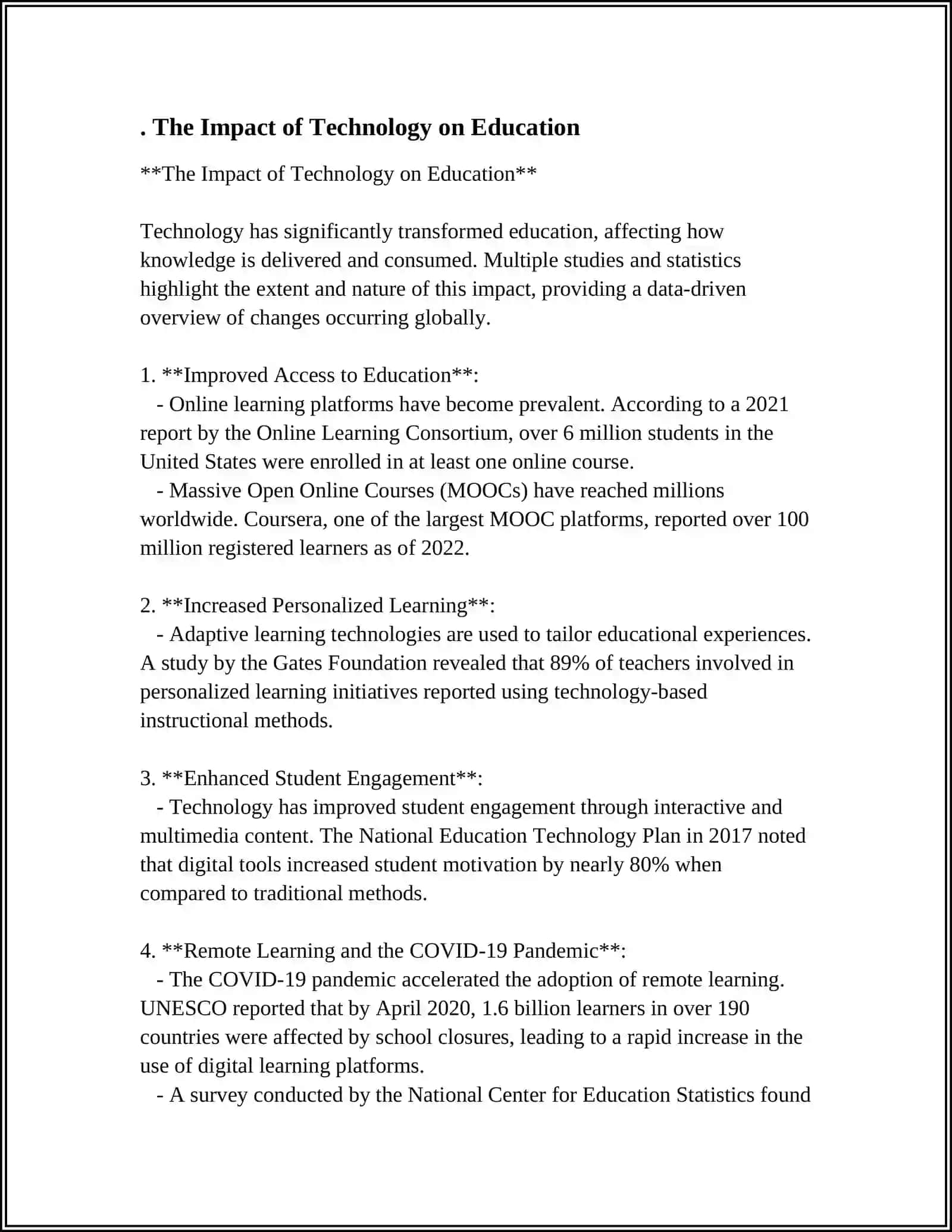 THE ROLE OF TECNOLOGY MAVZUSIDA TOʻLIQROQ MAʼLUMOT BILAN MUSTAQIL ISHI TAYYORLAB BERING 3