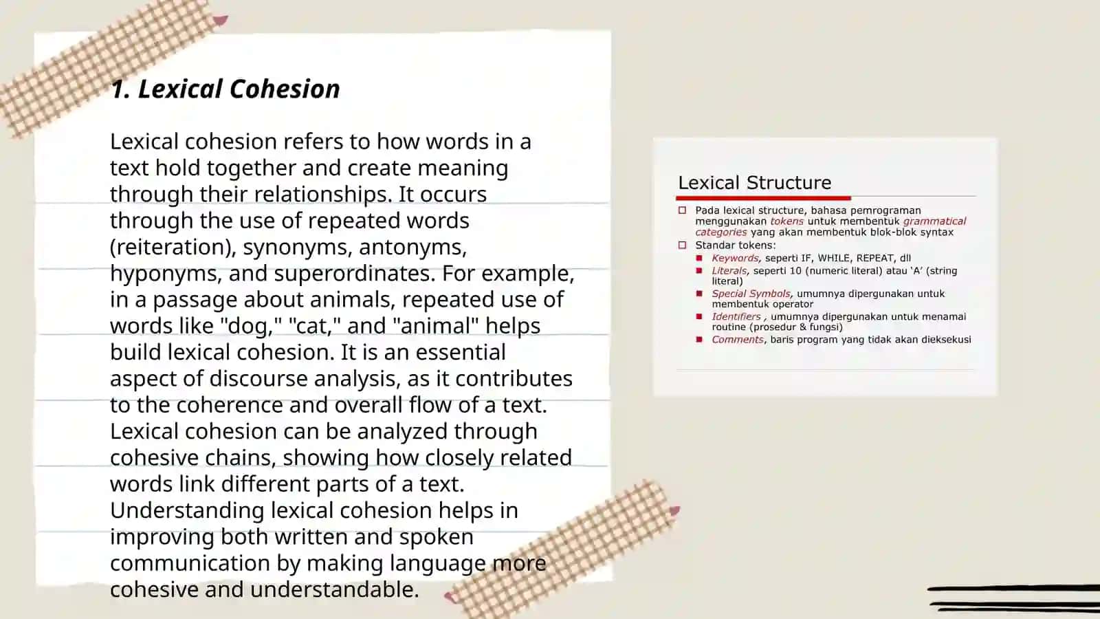 Lexical strategies 3